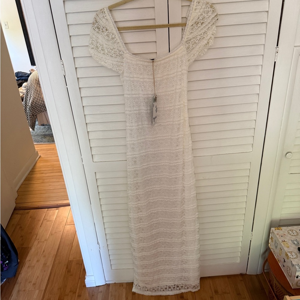 Show Me Your MuMu Cream Embellished Maxi Dress